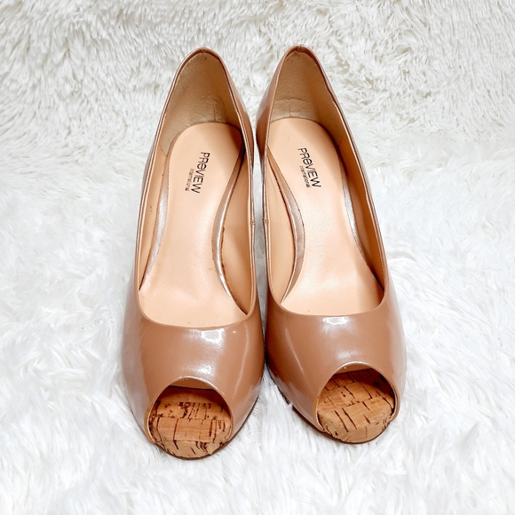 Preview International Women's Heels Size 8 Shimmer Pink Patent Leather - Picture 4 of 7